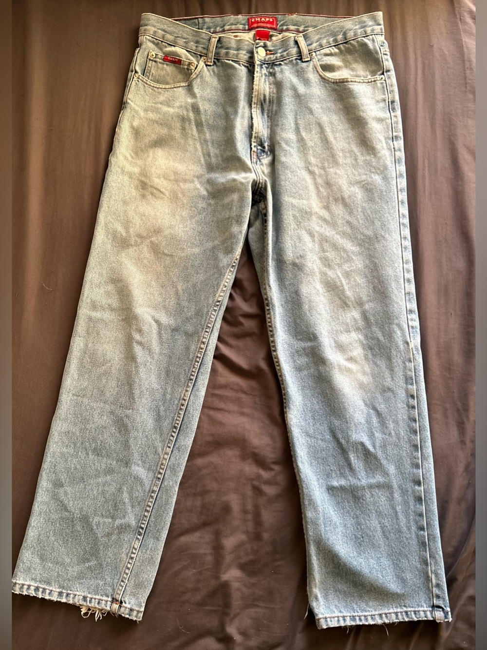 Chaps Light Wash Straight-Leg Men's Jeans
